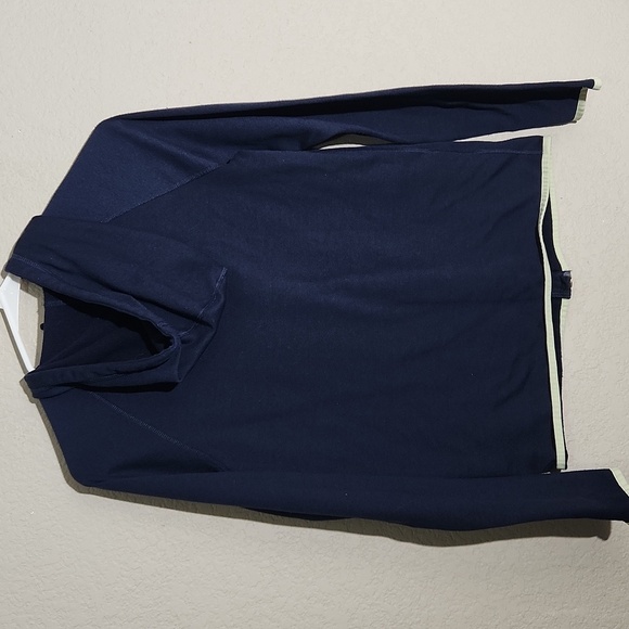 Nike Jacket womens Dri Fit Size Xs Blue Light Green Thumb Holes Has Flaws - Picture 3 of 10